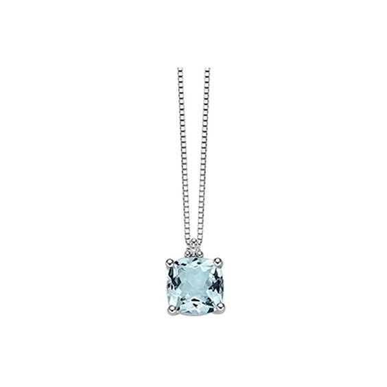 Collana Donna Oro Donna Luce in Oro bianco Acquamarina DHPA7184.002 - DHPA7184.002